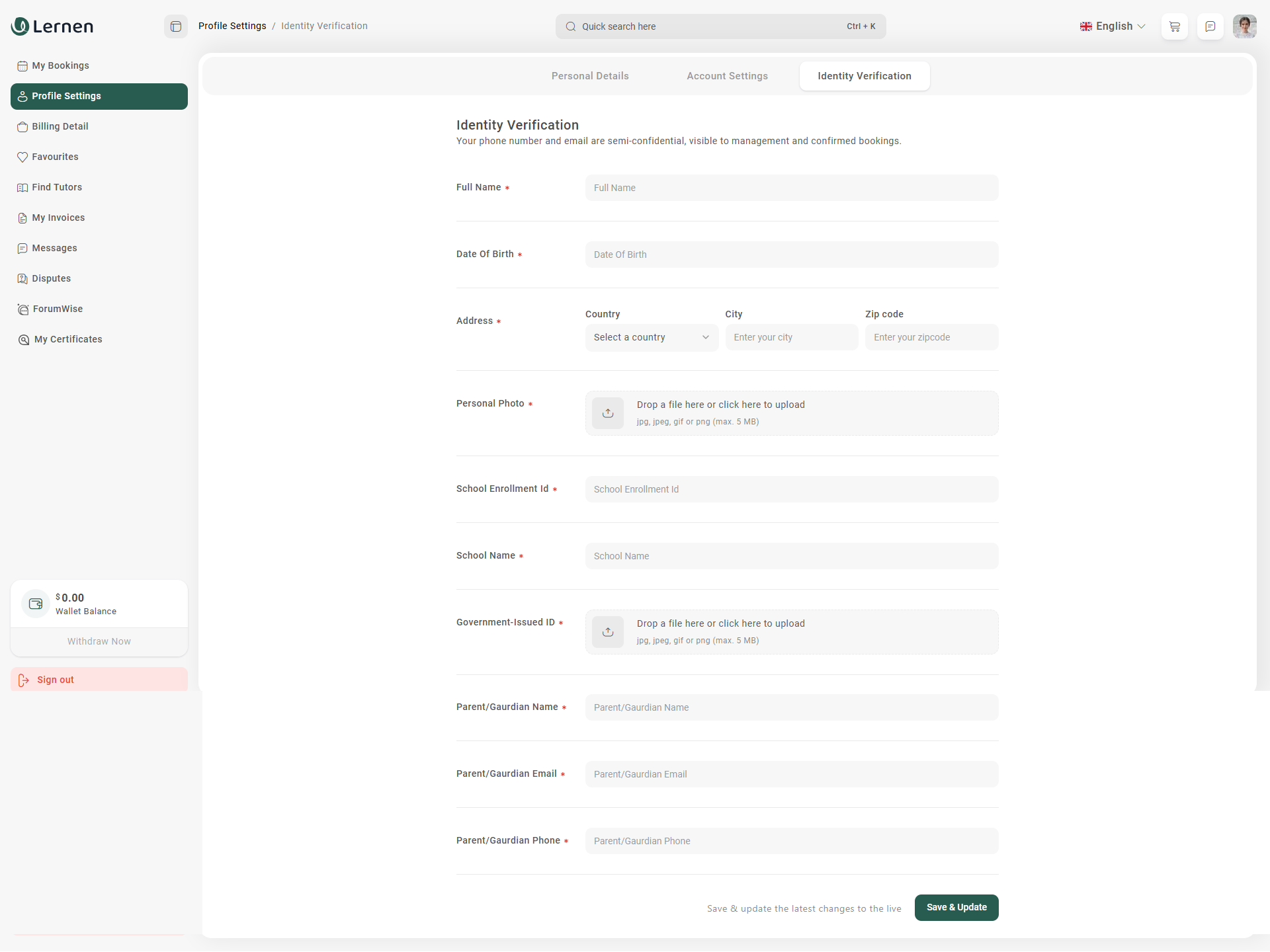 Identity Verification Example